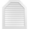 Ekena Millwork Octagonal Top Surface Mount PVC Gable Vent w/ 3-1/2"W x 1"P Standard Frame, 34"W x 40"H GVPOT34X4001SN - alternate 1